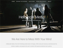 Tablet Screenshot of hellbendermedia.com